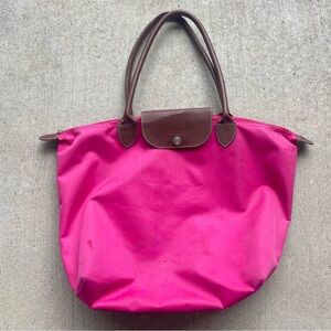 Pink Longchamp Tote Bag